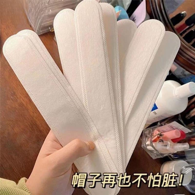 Disposable brim stickers, sweat-absorbent stickers, effective anti-sweat-absorbent belts, sweat-absorbent cotton anti-sweat hats, anti-dirty stickers, military training artifacts