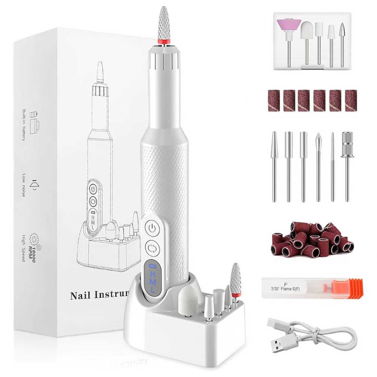 OZON Hot Selling Nail Drill Machine, Nail Art Machine, Nail Removal and Manicure Tool Set, Electric Nail File