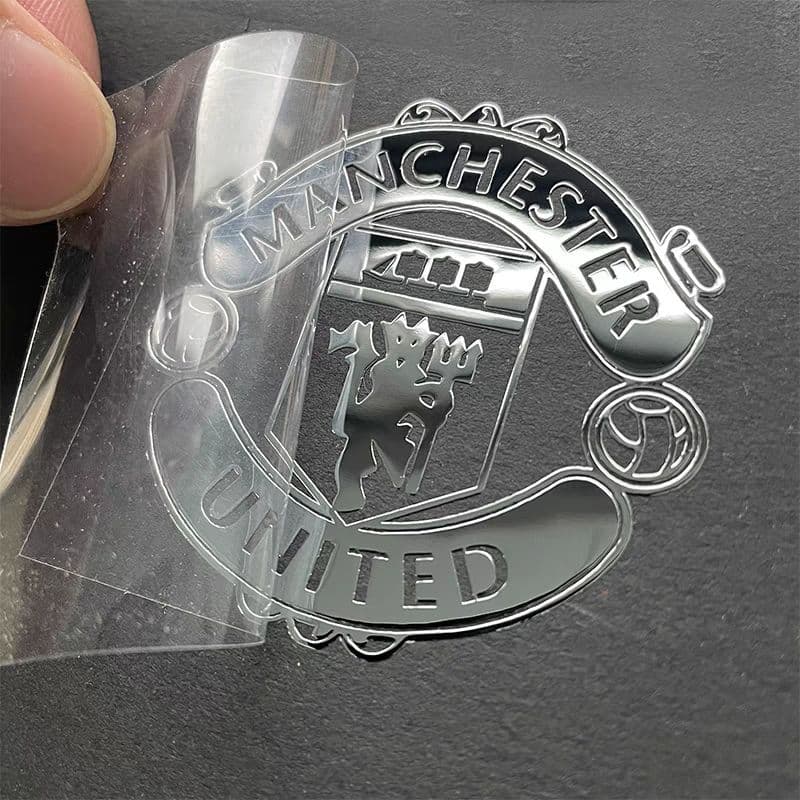 Metal sticker logo letter UV transfer label sign sticker gold foil phone Buddha sticker metal sticker wholesale supported