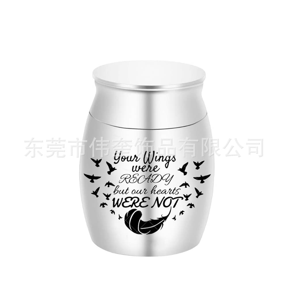 AliExpress Bestseller 30*40mm Pet Ash Hair Feather Goose Container Pot Loved Ones Cremation Funeral Box