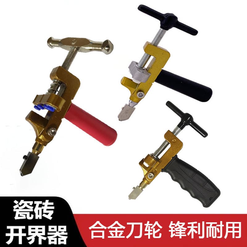 Integrated tile cutter for cutting glass and tiles oil-injection type two-in-one tile cutter