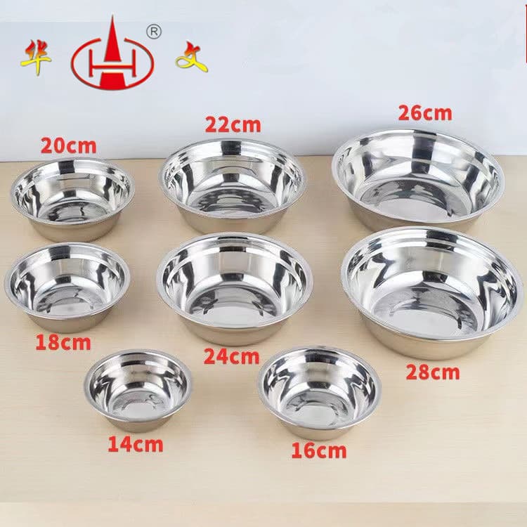 Thickened Stainless Steel Bowl for Soup, Rice, Noodles, Baking, and Mixing - Multipurpose Household Use