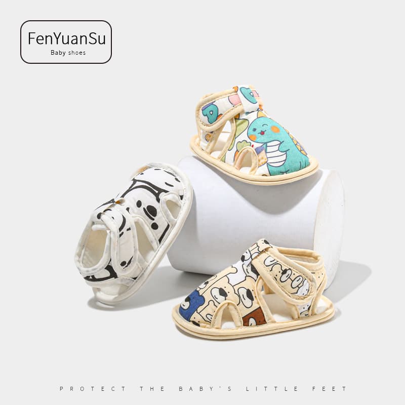 Spring and Summer Baby Shoes for Newborns, Pre-Walking Shoes for Boys and Girls 0-6 Months, Infant Sandals, Learning to Walk Shoes, Non-Slip