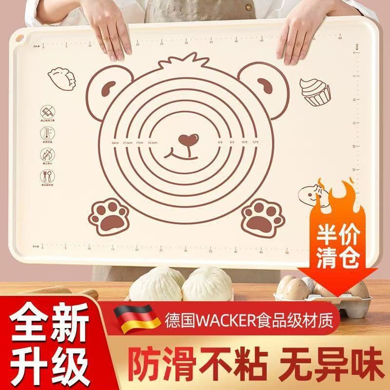 Household food-grade non-stick kneading kitchen mat, thickened rolling mat, baking mat, manufacturer wholesale.