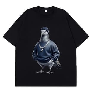 Funny Pigeon Meme T-Shirts Men Women Fashion Hip