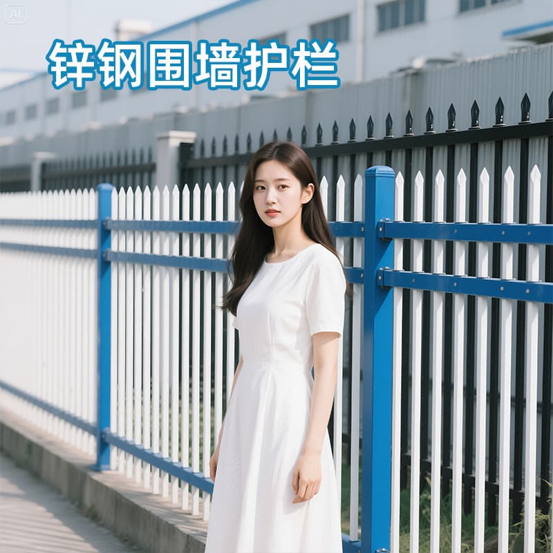 Zinc steel fence guardrail manufacturer iron villa community guardrail factory yard safety fence garden courtyard railing