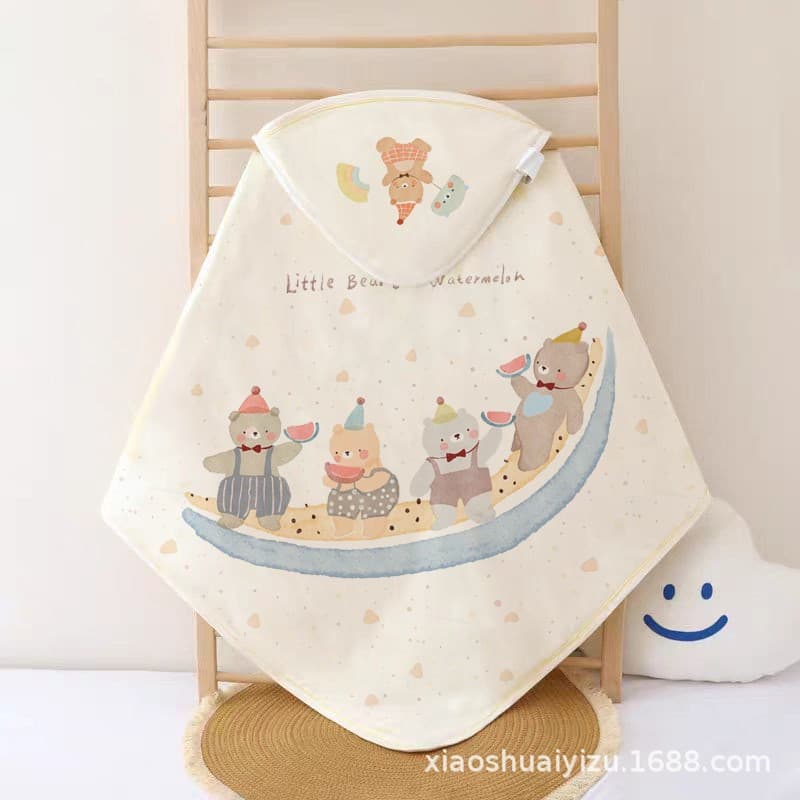 Original 200g Newborn Baby Swaddle Blanket, Pure Cotton, Suitable for Newborns, Autumn and Winter, Baby Swaddling, Maternity Ward