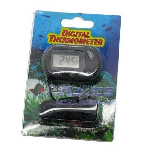 ST-3 Fish Tank Electronic Thermometer, Aquarium Temperature Gauge, Probe-Type Digital Water Thermometer for Aquariums