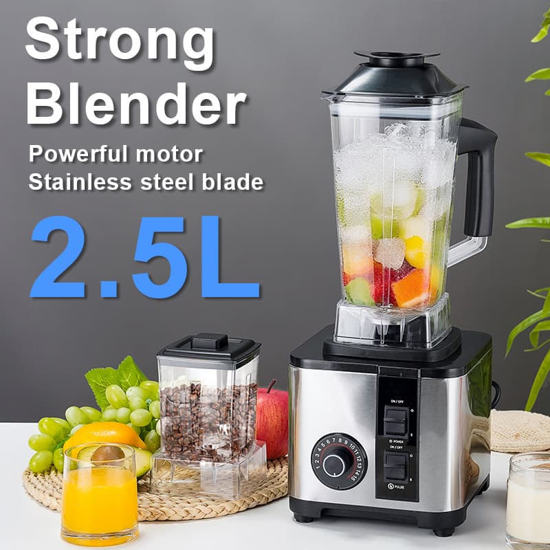 Stainless Steel Blender, Multifunctional Large-Capacity Home Cooking Juicer, Soy Milk Machine, Grinder Mixer, Shaved Ice Maker