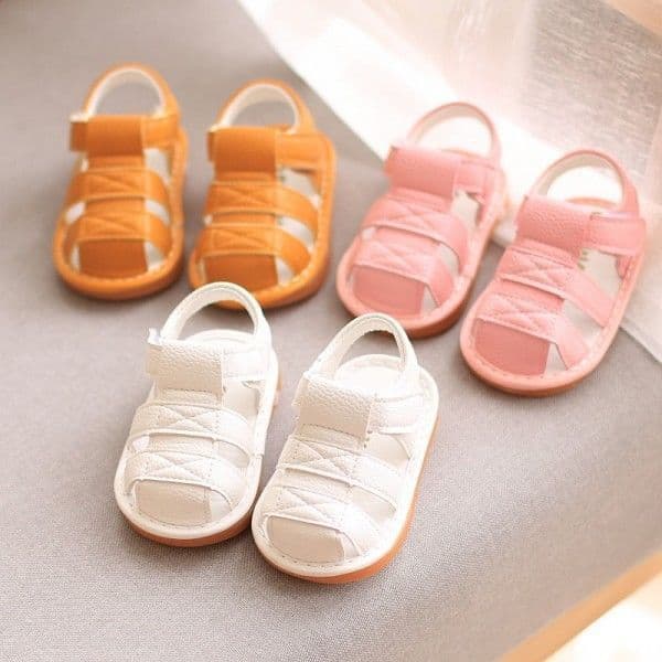 Baby Summer Slip-On Shoes Soft Sole Anti-Slip Clog Footwear Boys Girls Toddler Learning to Walk Sandals Breathable Comfortable