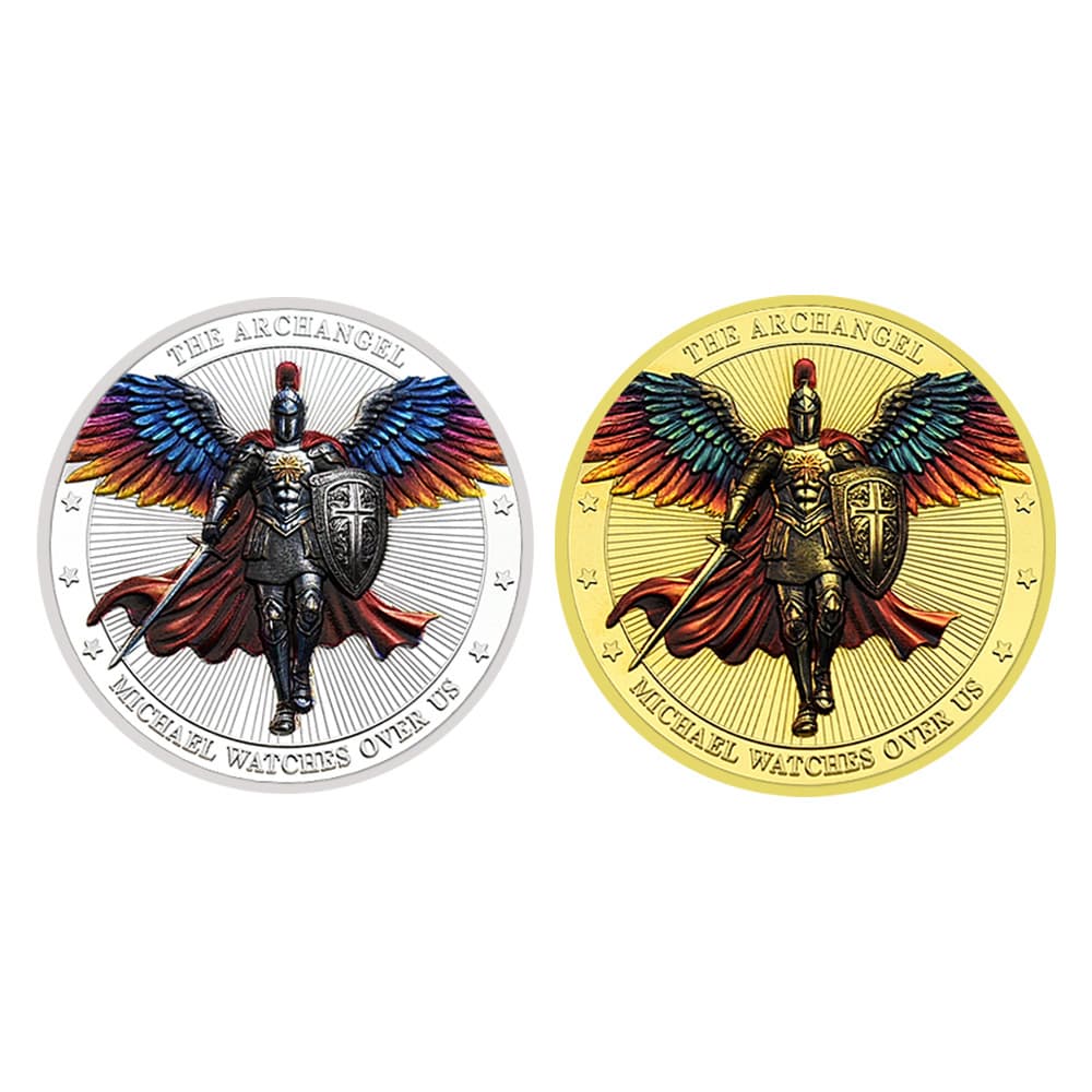 Archangel Michael Challenge Medal Saint Watching America Metal Medal Collectible Gift Souvenir