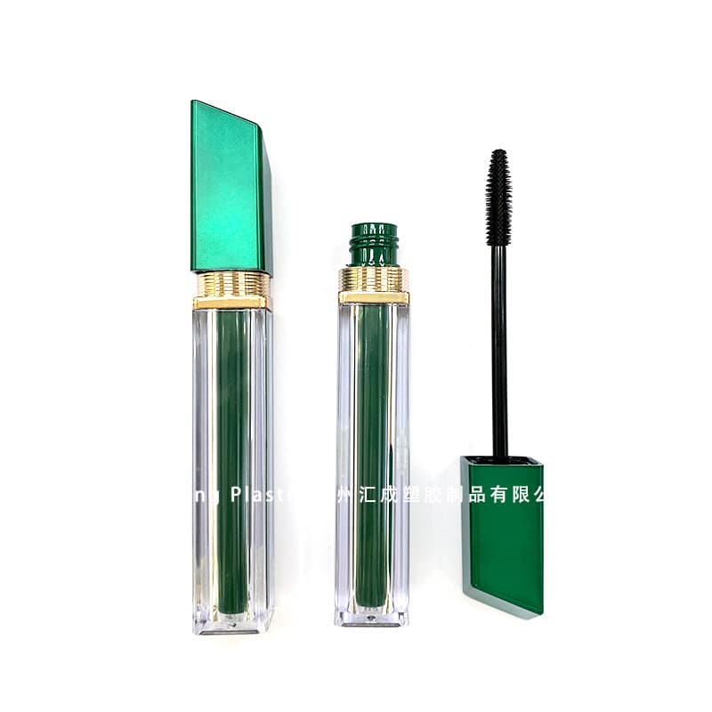 Mascara Tube Injection Molded Square Dual Inner Core Transparent Mascara Tube Lip Gloss Tube Hair Styling Refill Bottle