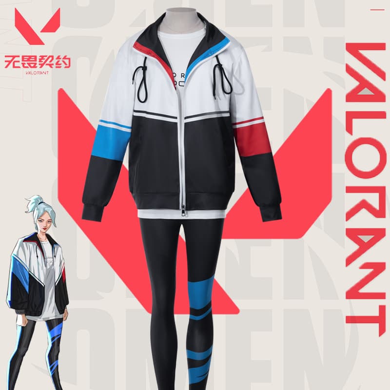 Valorant / Valorant Contract Cos Jett Jacket Women's T-Shirt Peripheral Baseball Uniform