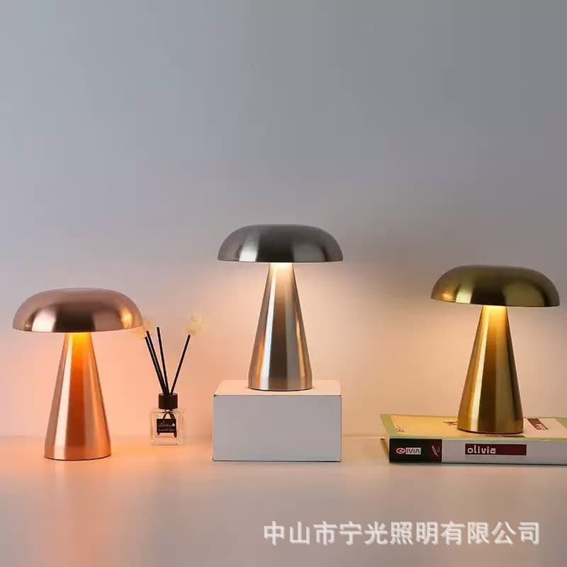 Danish Designer Table Lamp, Retro Rechargeable Atmosphere Lamp, Outdoor Cafe Bedroom Bedside Atmosphere Night Light
