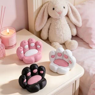 Phone Stand Desktop Decoration Cat Paw Tray Cute Creative Ornament Eco-Friendly 3D Printing Craft