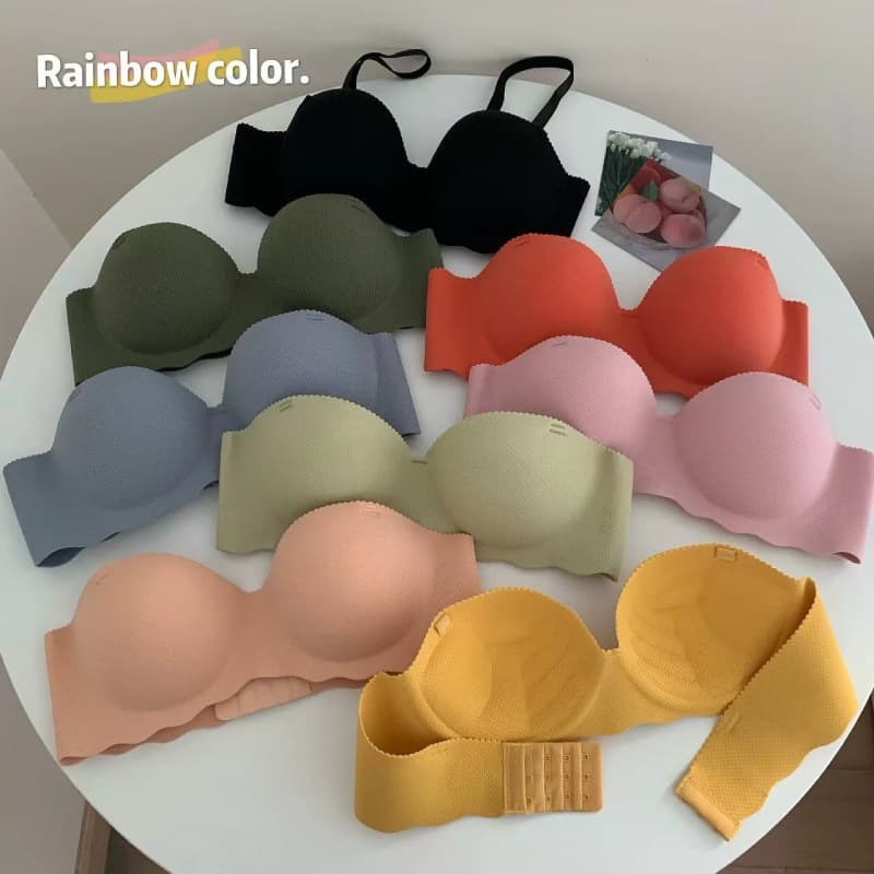 Shumei Seamless Bra Women Push Up Comfort Lift Wire Free Side Coverage Bra