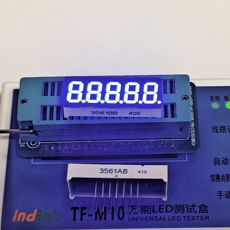 Manufacturer Direct Supply Digital Tube 0.36 Inch 5-Digit Digital Tube 3561AB Common Cathode 3561BB Common Anode High Brightness Blue