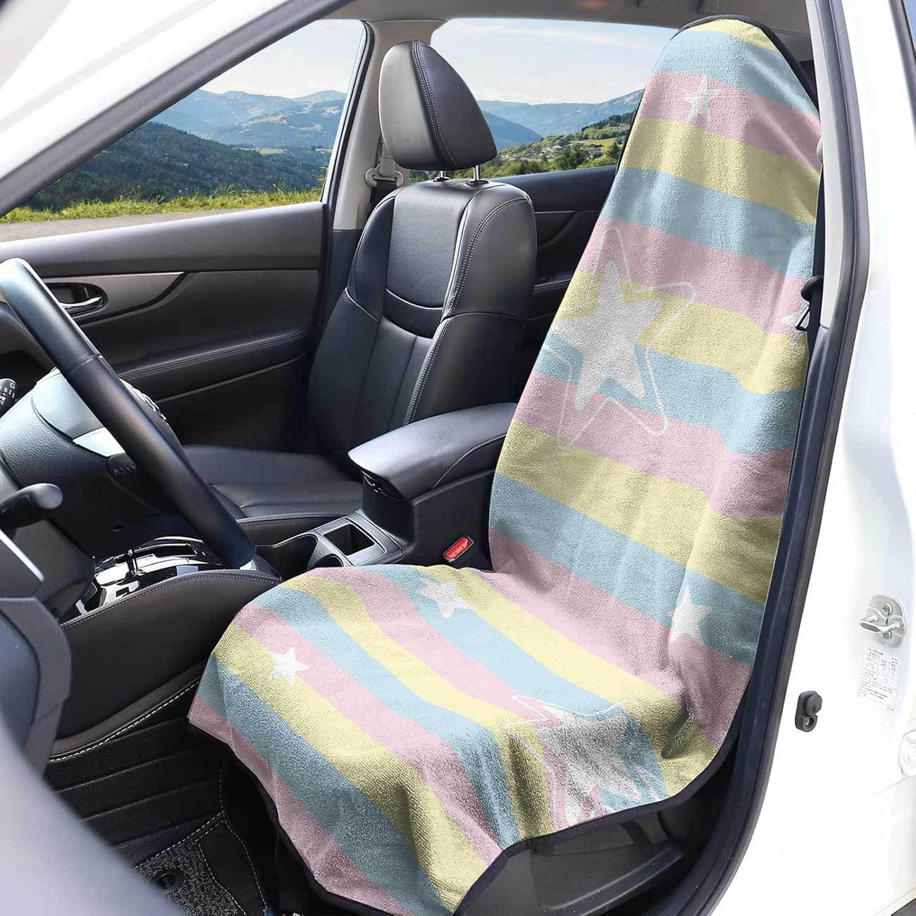 Geometric Seat Towel Cover Front Seat Protector for Gym and Workout All Seasons Car Mount