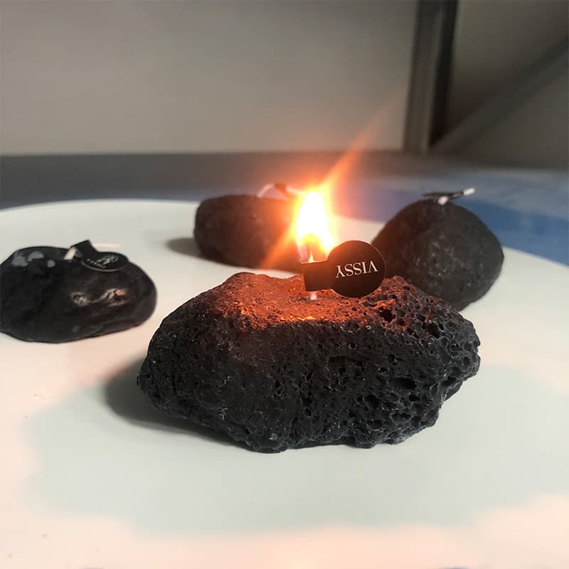 Three-dimensional stone candle mold diy simulation goose warm stone aromatherapy plaster diffuser stone ornaments handmade soap silicone mold