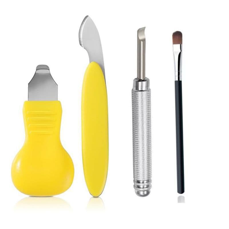 Watch 4-Piece Set Back Cover Opener Pry Tool for Battery Replacement, Watch Repair Tool Kit