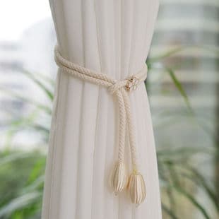 Cross-border Simple Modern Curtain Tie Backs Adjustable Rope Sheer Curtain Gathering Storage Hanging Rope Luxury Curtain Holdbacks