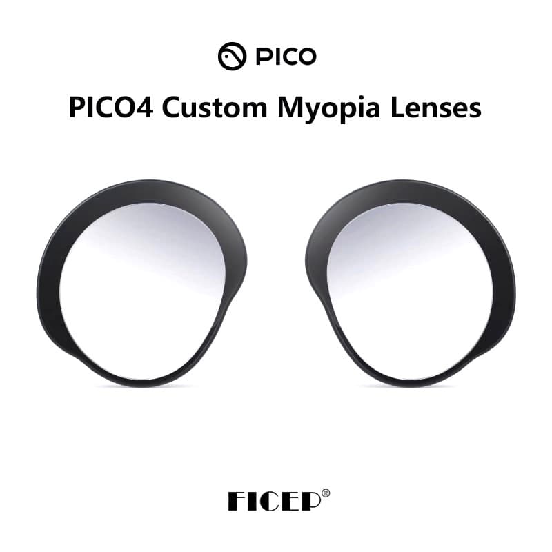 Pico4 prescription glasses, magnetic non-prescription lenses, blue light blocking and astigmatism protection lenses, Pico4VR dedicated accessory.