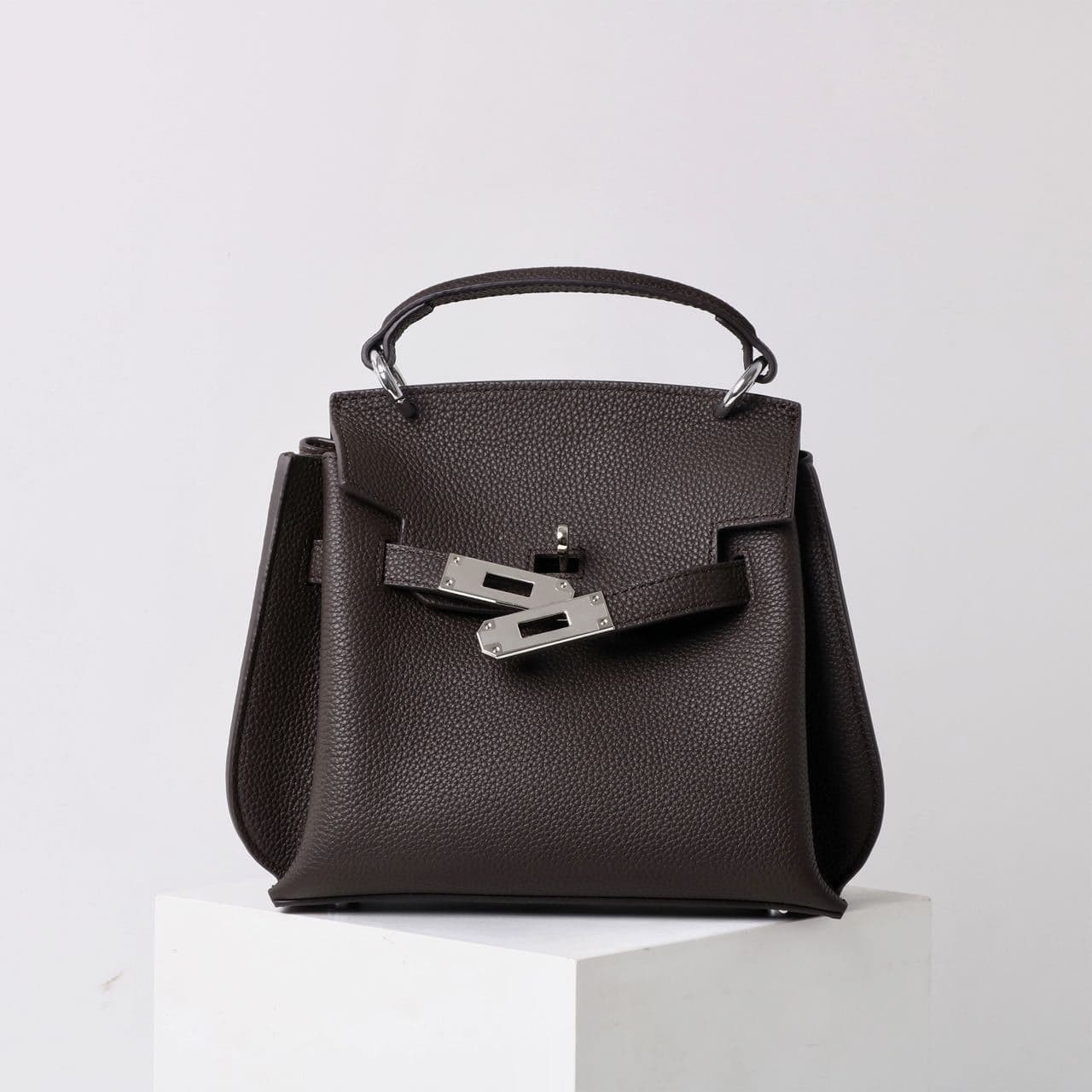 Togo Genuine Cow Leather Platinum Niche Design High-End Feel Large Capacity Women's Handbag Single Shoulder Commuter Bag