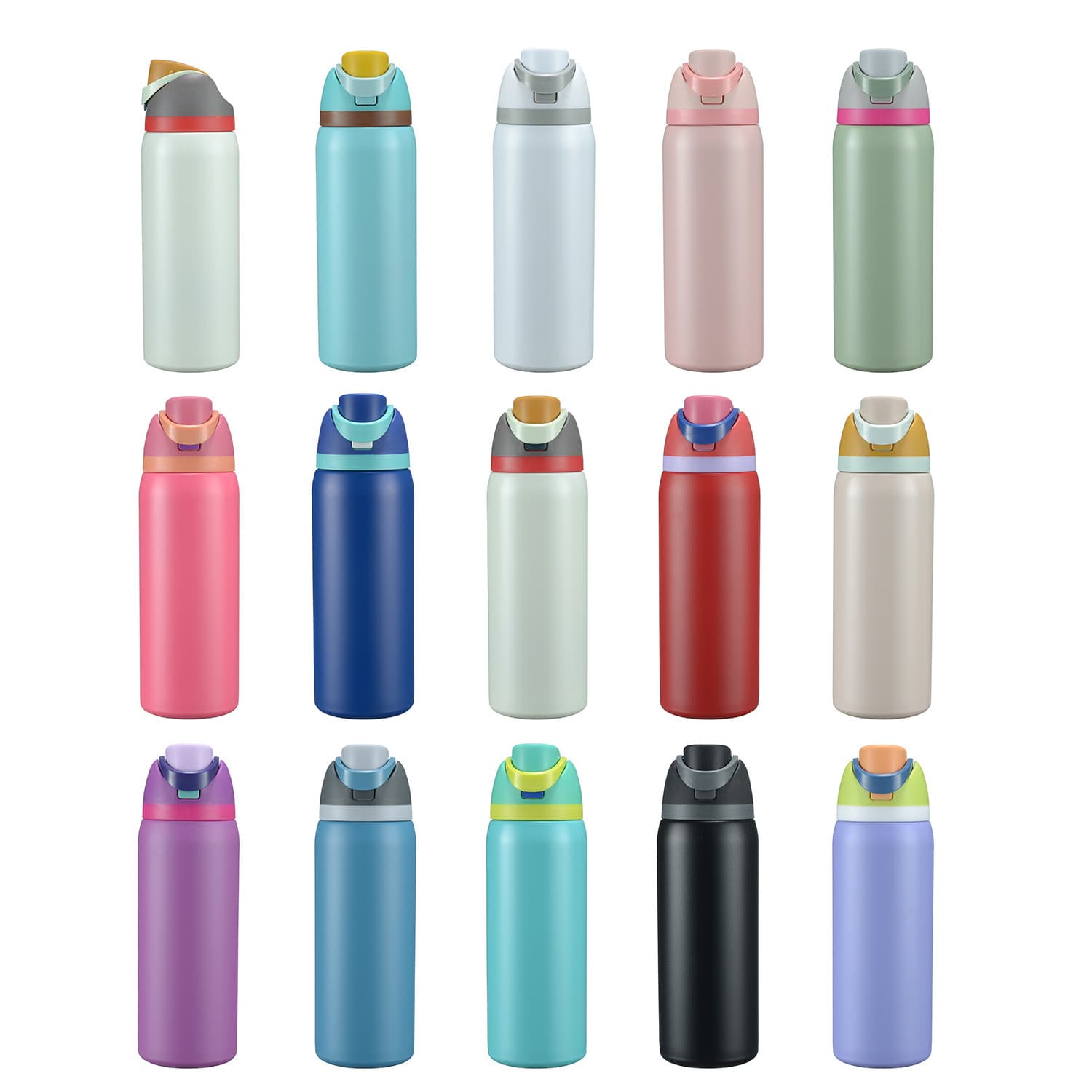 Cross-border spot owala same style 304 stainless steel thermos cup outdoor portable portable double drink sports water bottle wholesale