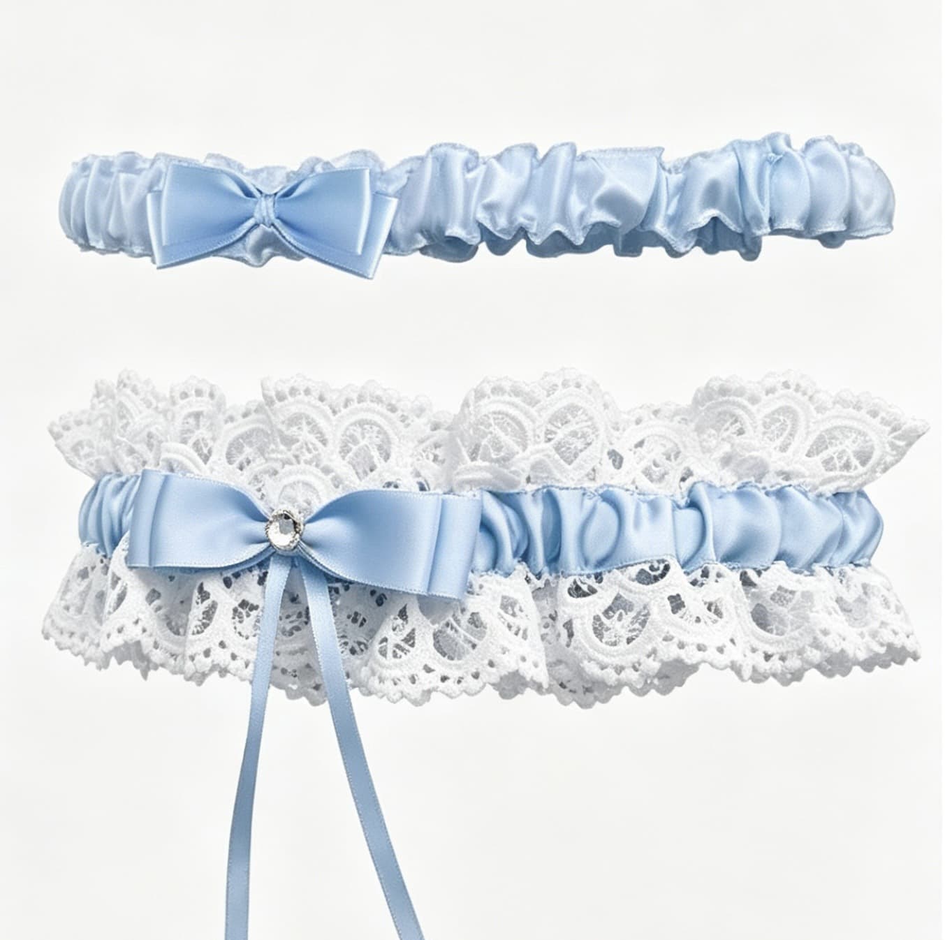2026 New White Garter with Bow Leg Band Bride Garter Western Wedding Leg Accessories Leg Band