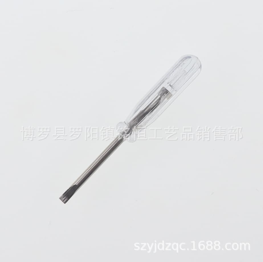 Crystal Handle Slotted Screwdriver, 2.0mm Transparent Handle Slotted Screwdriver, Transparent Handle 2.0mm Slotted Screwdriver