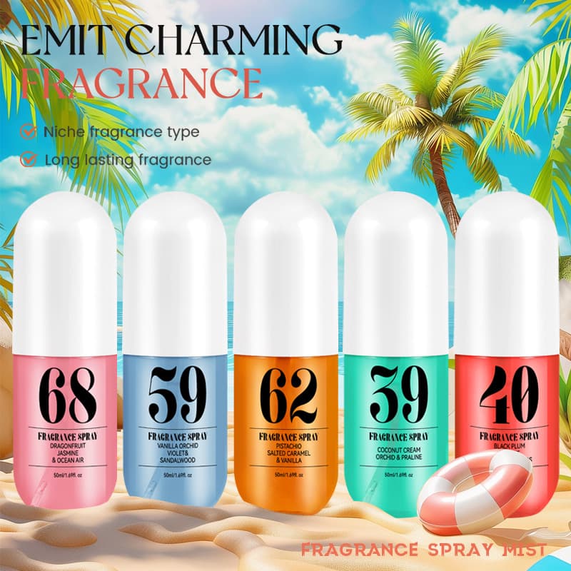 Cross-Border Hot Seller Beach Digital Alcohol-Free Perfume Body & Hair Fragrance Spray Brazil Europe & America Shein TK