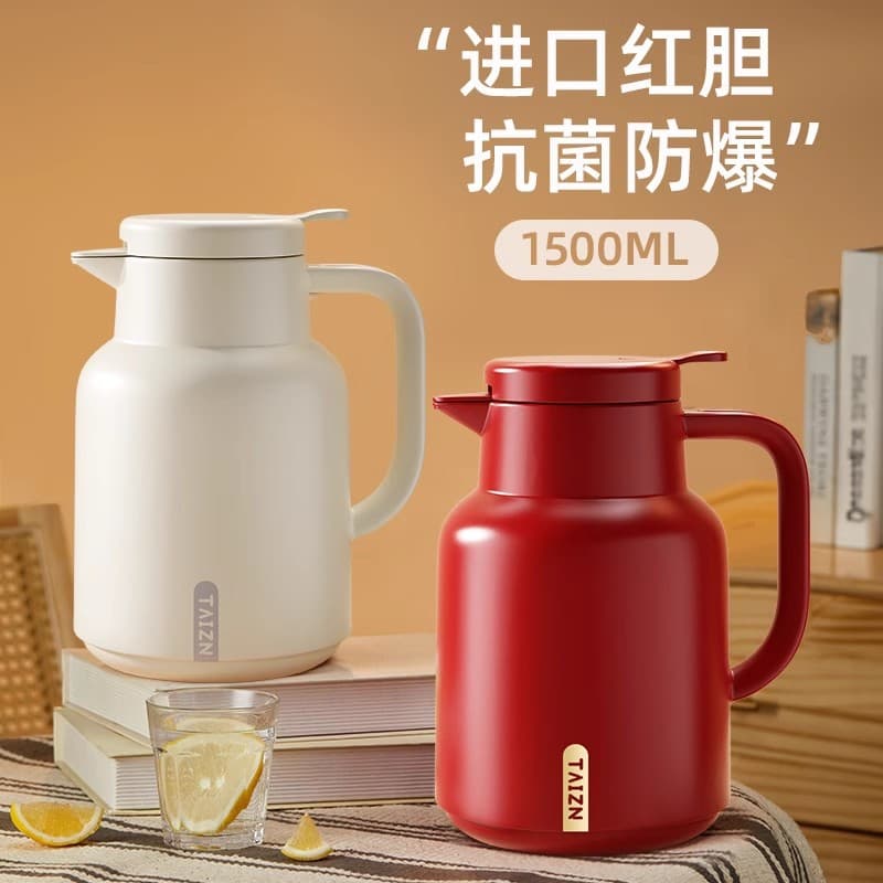 Thermos Kettle 2024 New Home Dormitory Student Thermos Bottle Glass Liner Thermos Bottle Office Small Thermos Kettle