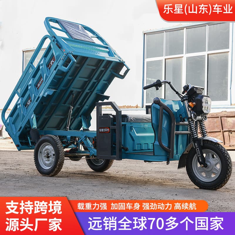 Cross-Border Electric Tricycle for Cargo, Agricultural Electric Scooter, Heavy-Duty Hill Climbing, Household High-Power Model