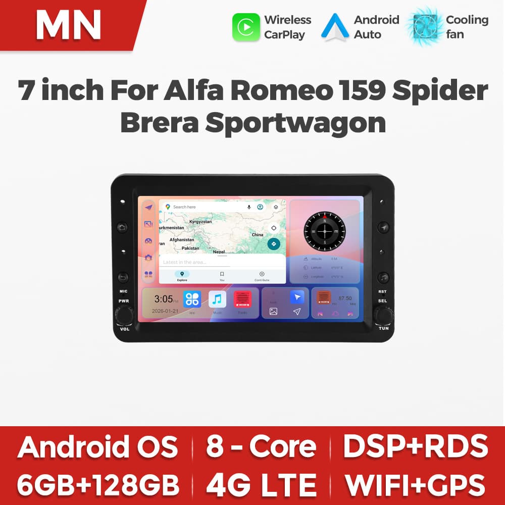 For Alfa Romeo 159 Spider Brera Sportwagon Alfa Romeo Android Navigation
