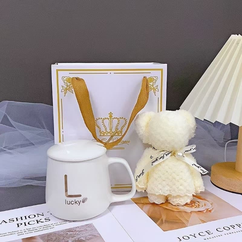 Fashionable Ceramic Mug Set Business Opening Gift Set Festival Cup Towel Set Creative Promotional Gift