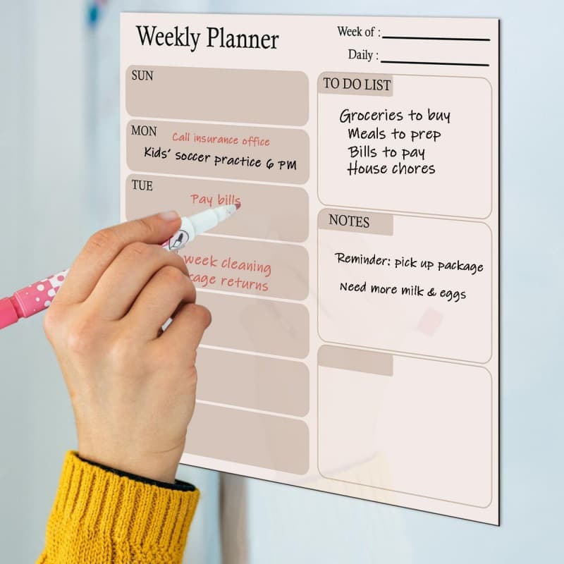 New Cross-Border Magnetic Calendar Whiteboard Dry-Erase Magnetic Writing Calendar Whiteboard Set