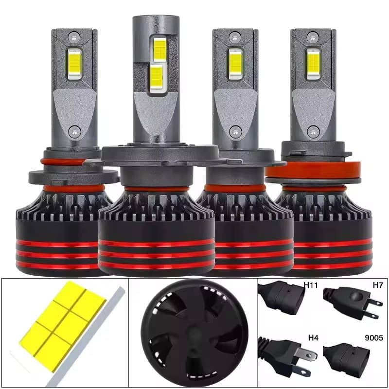 New Car LED Headlight H7 Bulb H11 Low Beam H1 High Beam H4 Hi/Lo Combo 9005 Headlight Modification