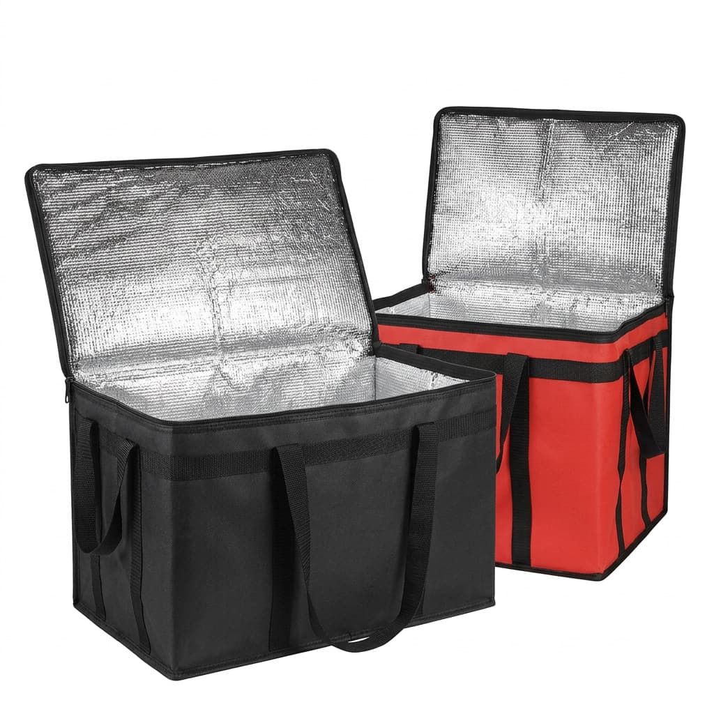 Amazon Delivery Insulated Food Bag for Riders, Aluminum Foil Insulated Fresh-Keeping Cooler Bag, Oxford Cloth