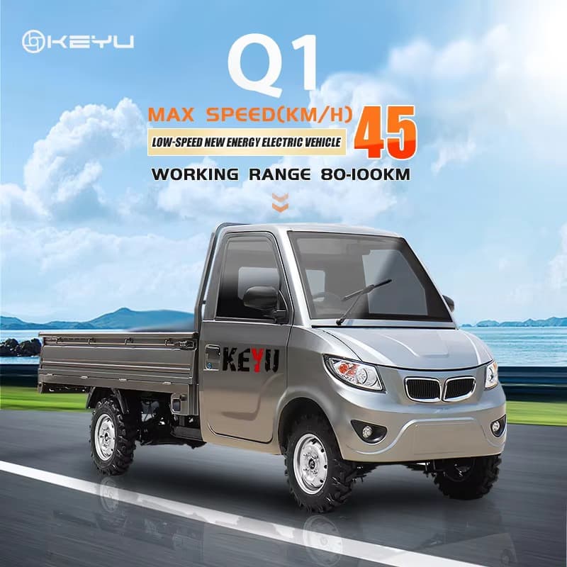 Keyu China-Made High-Quality Mini Electric Pickup Truck for Cargo Use