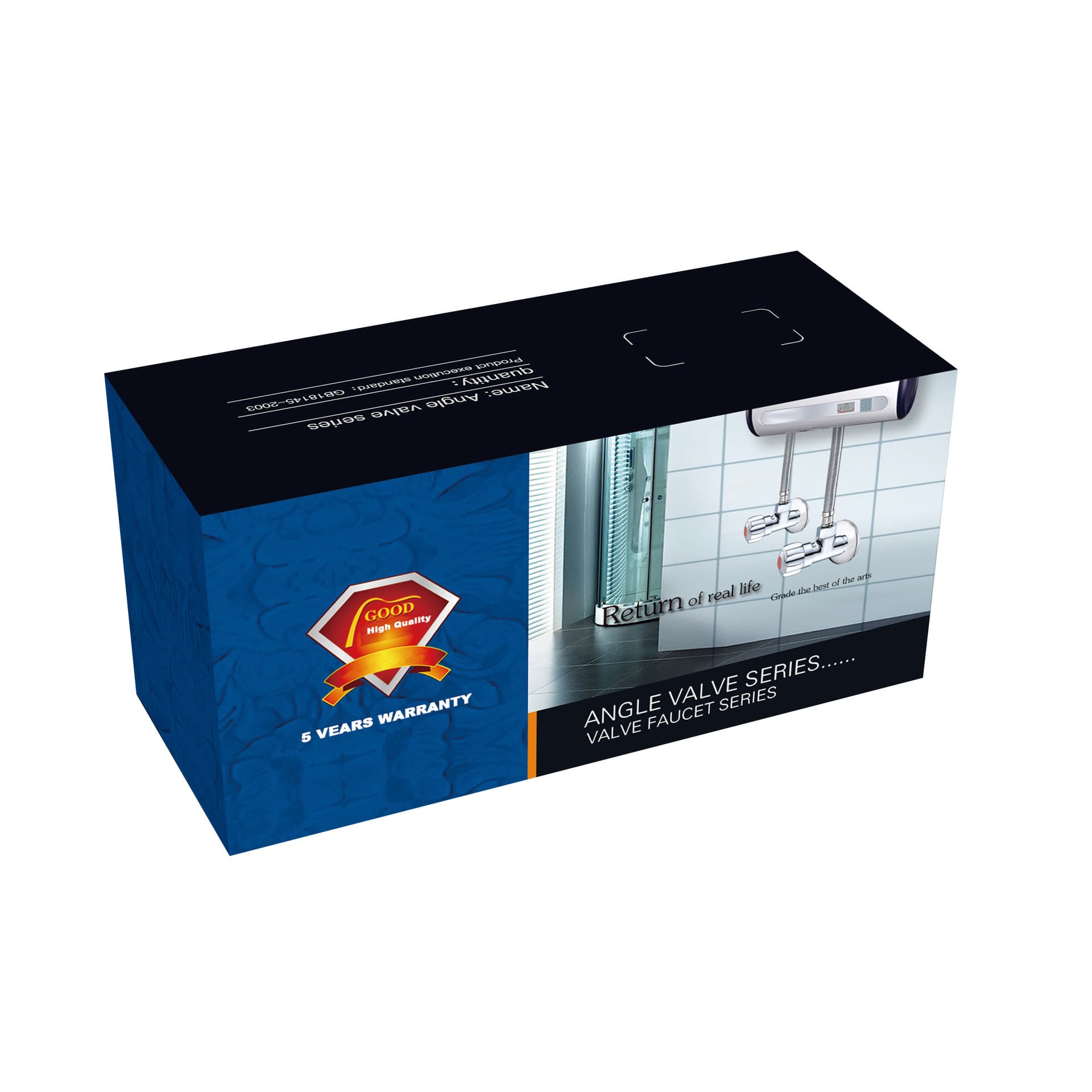 The manufacturer supports custom-made triangle valve packaging boxes, bathroom switch angle valve packaging boxes, plumbing and sanitary ware paper boxes