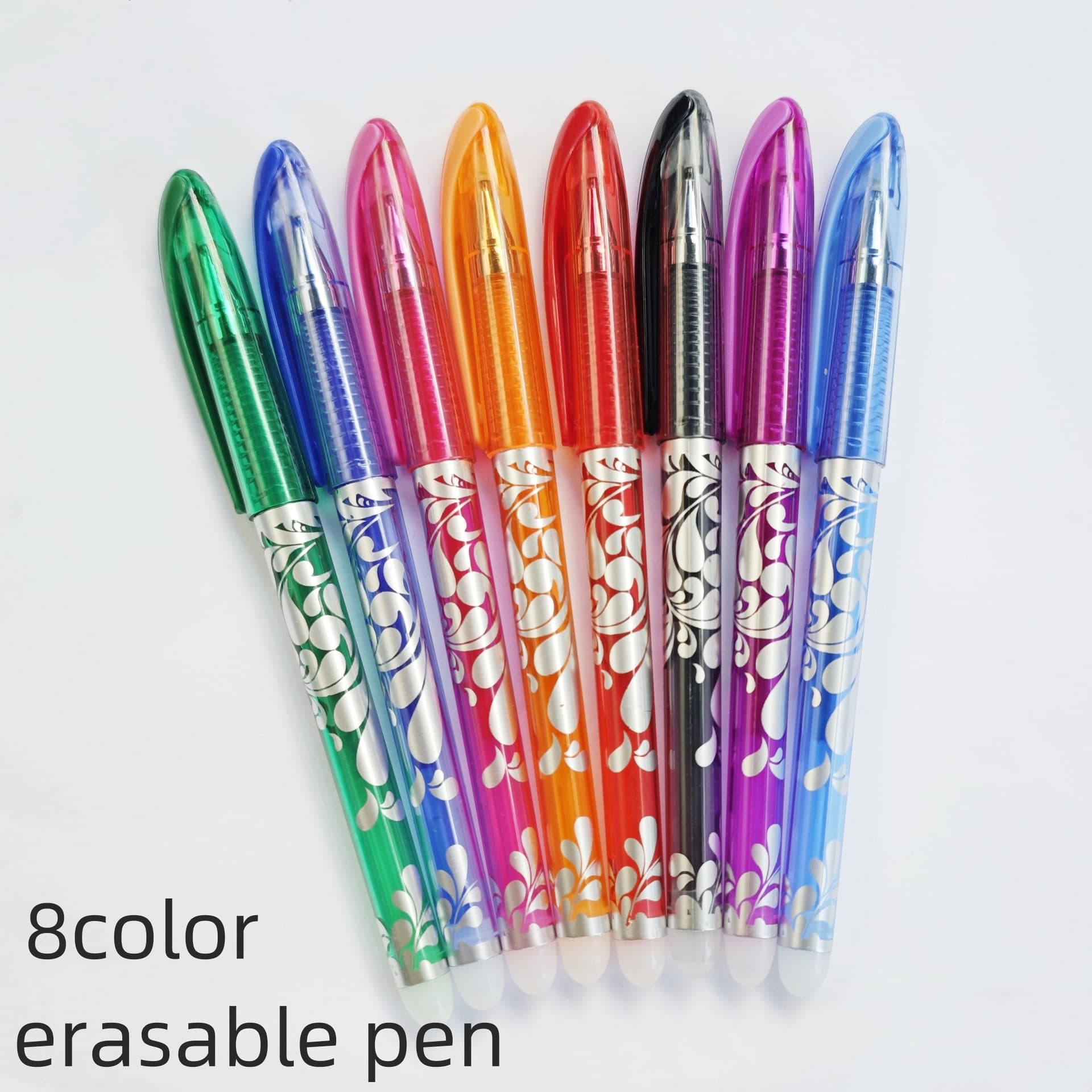 Cross-border color erasable gel pen crystal blue rubable gel pen green erasable pen hot rubable water-based pen