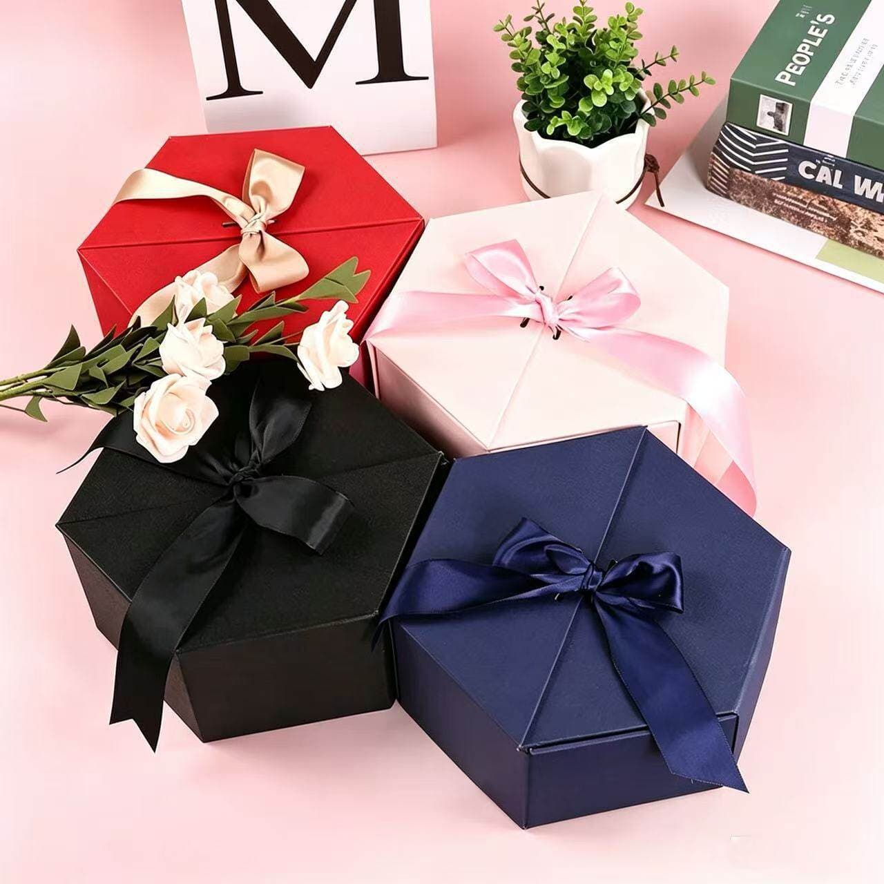Carefully Selected Souvenir Gift Boxes, Birthday Gift Boxes, Empty Boxes, Packaging Boxes, Practical Hexagonal Gift Boxes for Weddings, Women's Day
