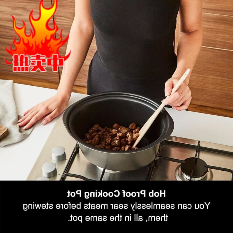 Factory .L Sear & Stew Slow Cooker, Shatter Resi