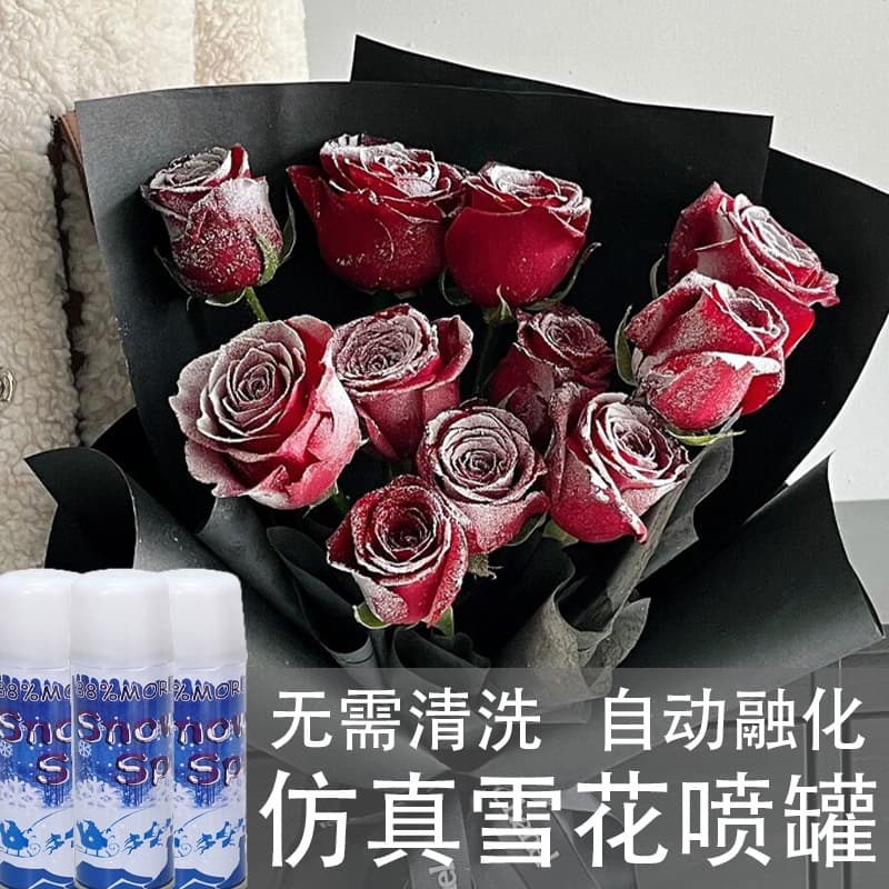 Simulated Snow Spray Fake Flying Snow Foam Artificial Wedding Birthday Christmas Man-Made White Snow Spray Can