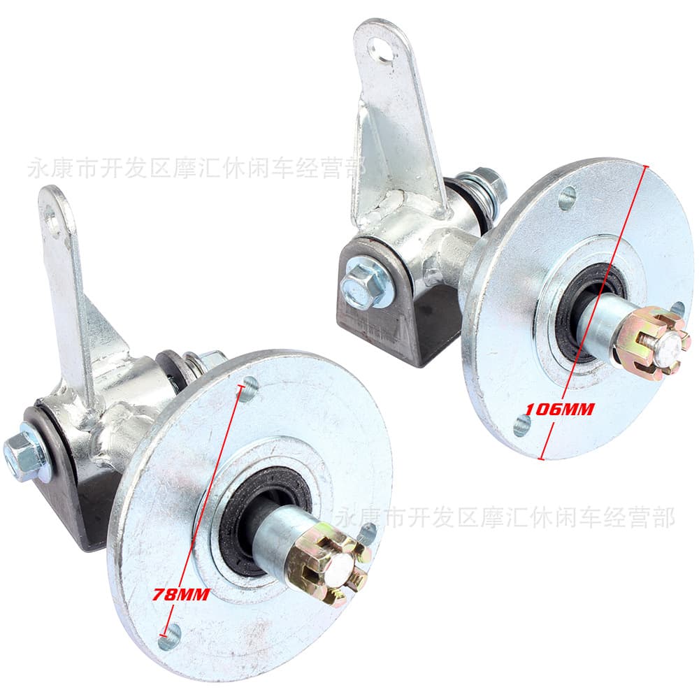 ATV 4WD Beach Go-Kart 110CC 168CC Wheels, Steering Knuckles, Spindle, Flange, and All 6-inch Fittings