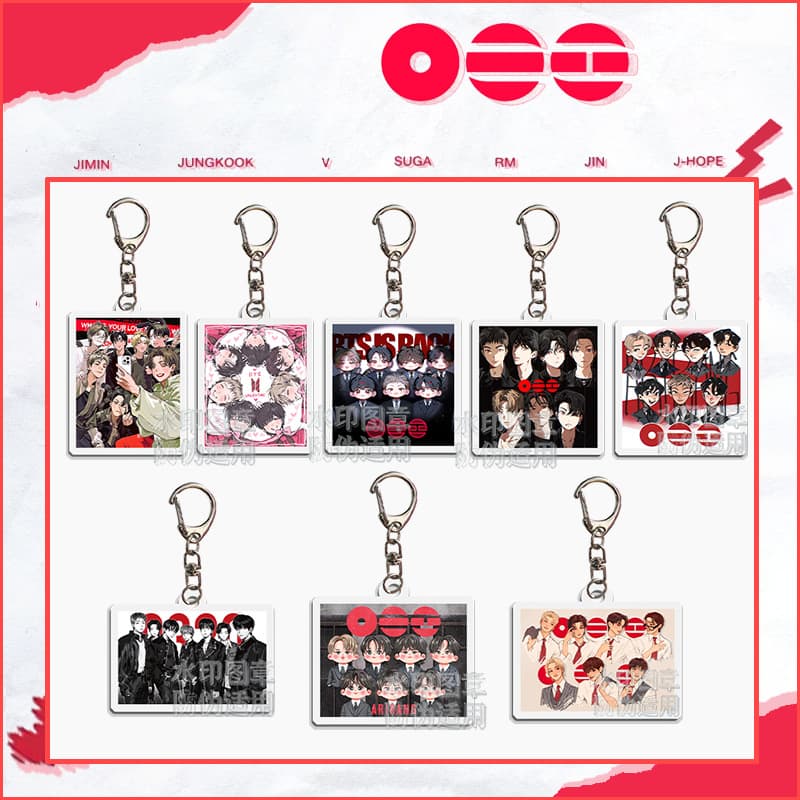 BTS Official 5th Album "ARIRANG" Acrylic Keychain Pendant JK V Merchandise