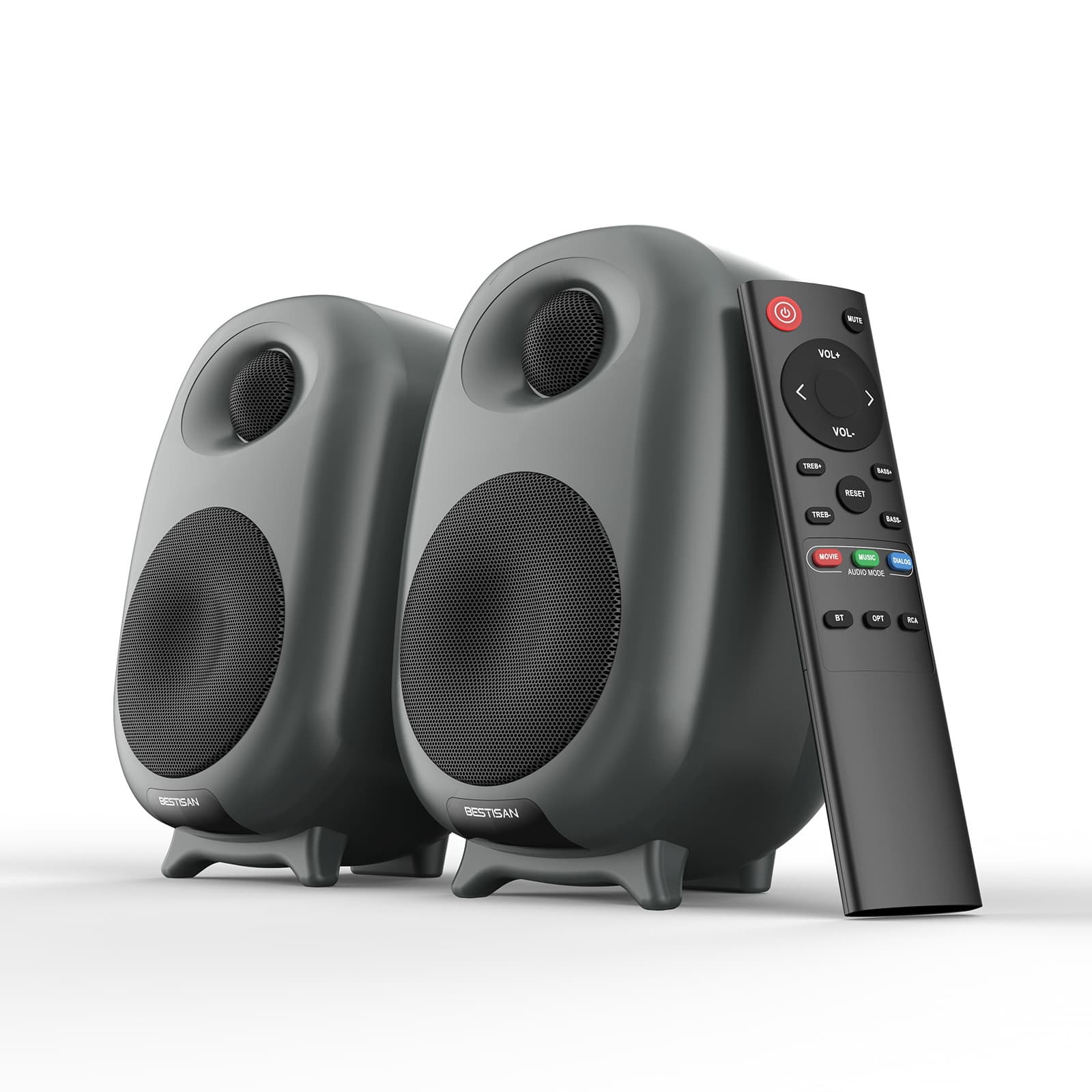 High-Fidelity 3-Inch Active Speaker 2-Way Bookshelf Speaker Hi-Fi Stereo Home High-End Audio