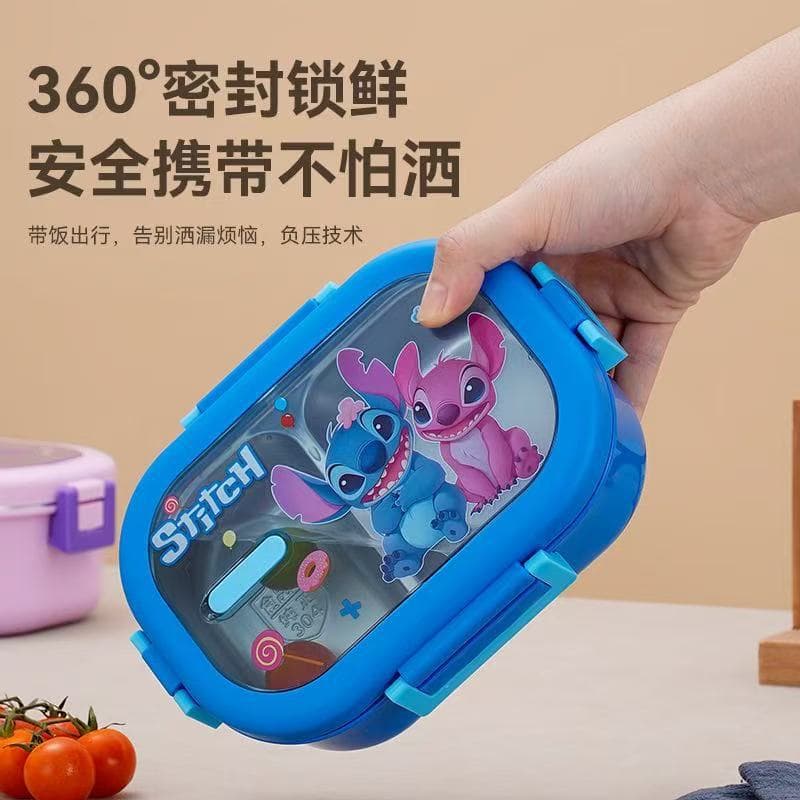Cartoon children's fruit box breakfast lunch box 304 stainless steel compartment lunch box office worker student portable lunch box