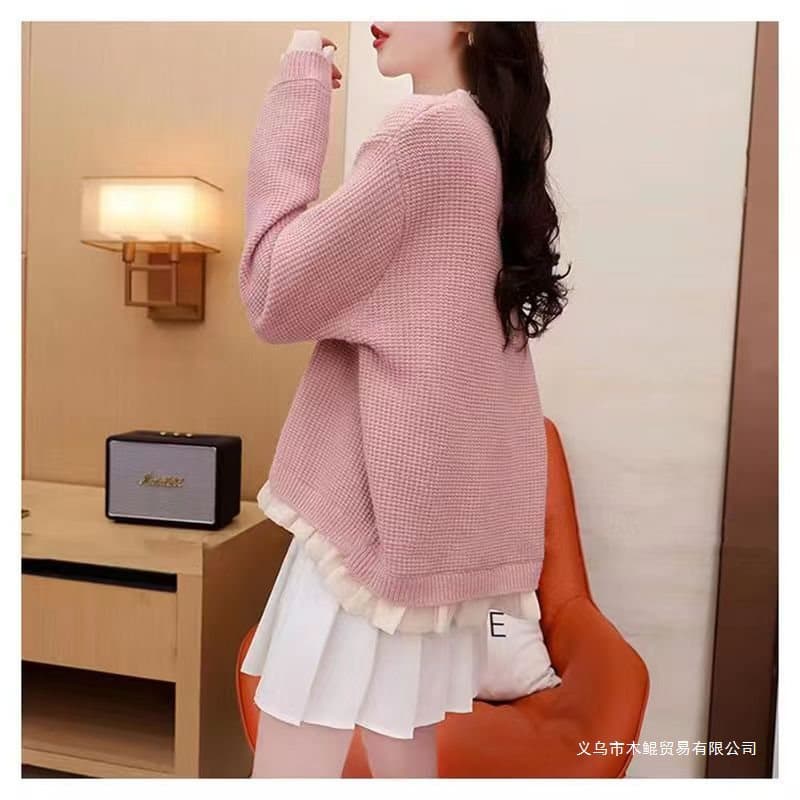 Plus Size Chunky Hong Kong Style Sweater Coat Women Autumn Winter 2025 New Style Versatile Loose Lazy Style Knitted Cardigan Trendy