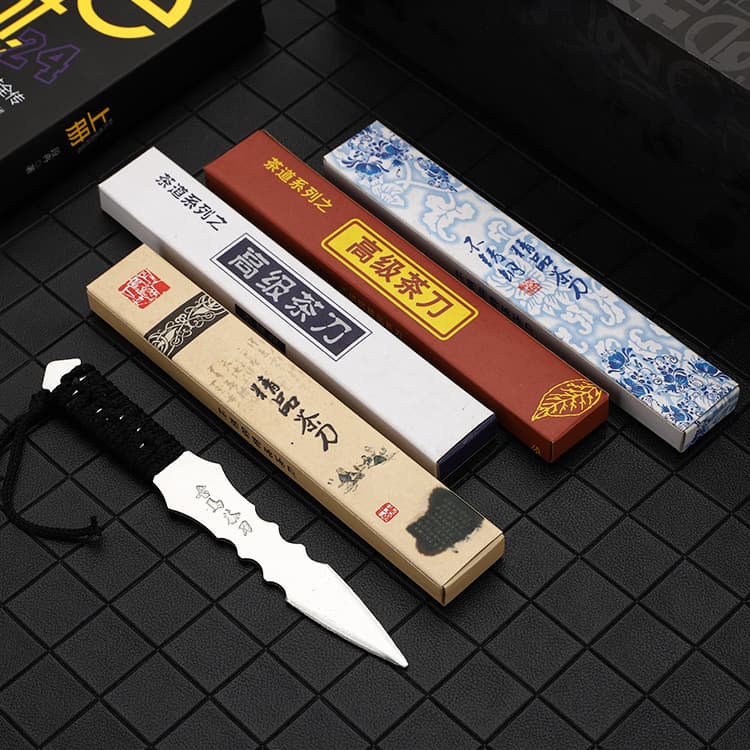 Xiao Li Fei Dao Stainless Steel Pu'er Tea Knife Tea Needle Guma Tea Knife Tea Accessories Tea Spoon Custom Logo
